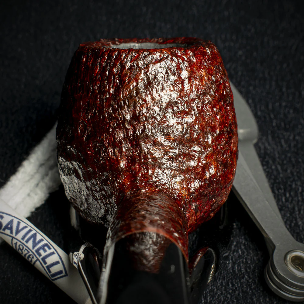 Savinelli One Rustic Dark Brown Briar Pipe Starter Kit 207 - Image 7