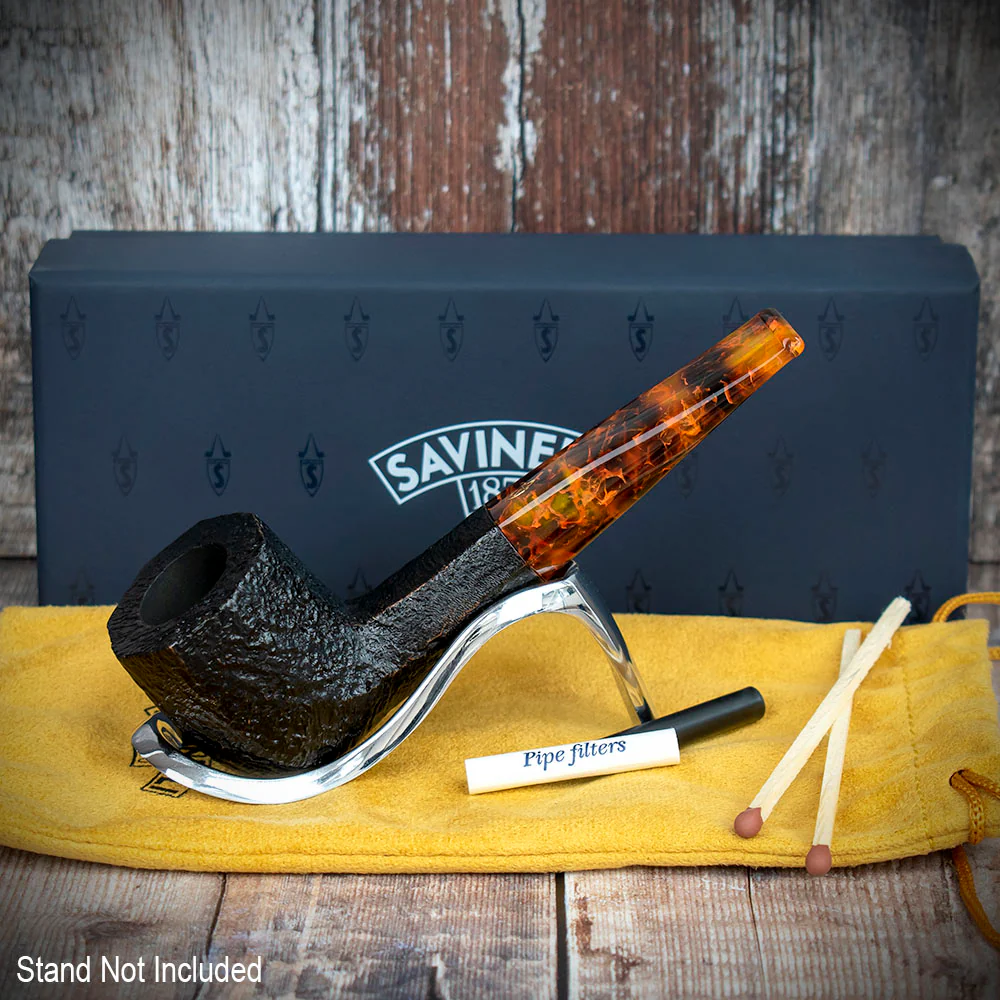 Savinelli Ottagono 2022 Limited Edition Sandblast - 6mm Briar Pipe