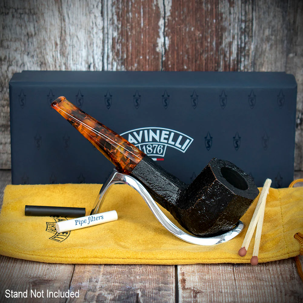 Savinelli Ottagono 2022 Limited Edition Sandblast - 6mm Briar Pipe - Image 2