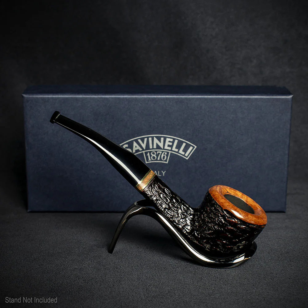 Savinelli Porto Cervo Rustic 305 - 6mm Briar Pipe - Image 3