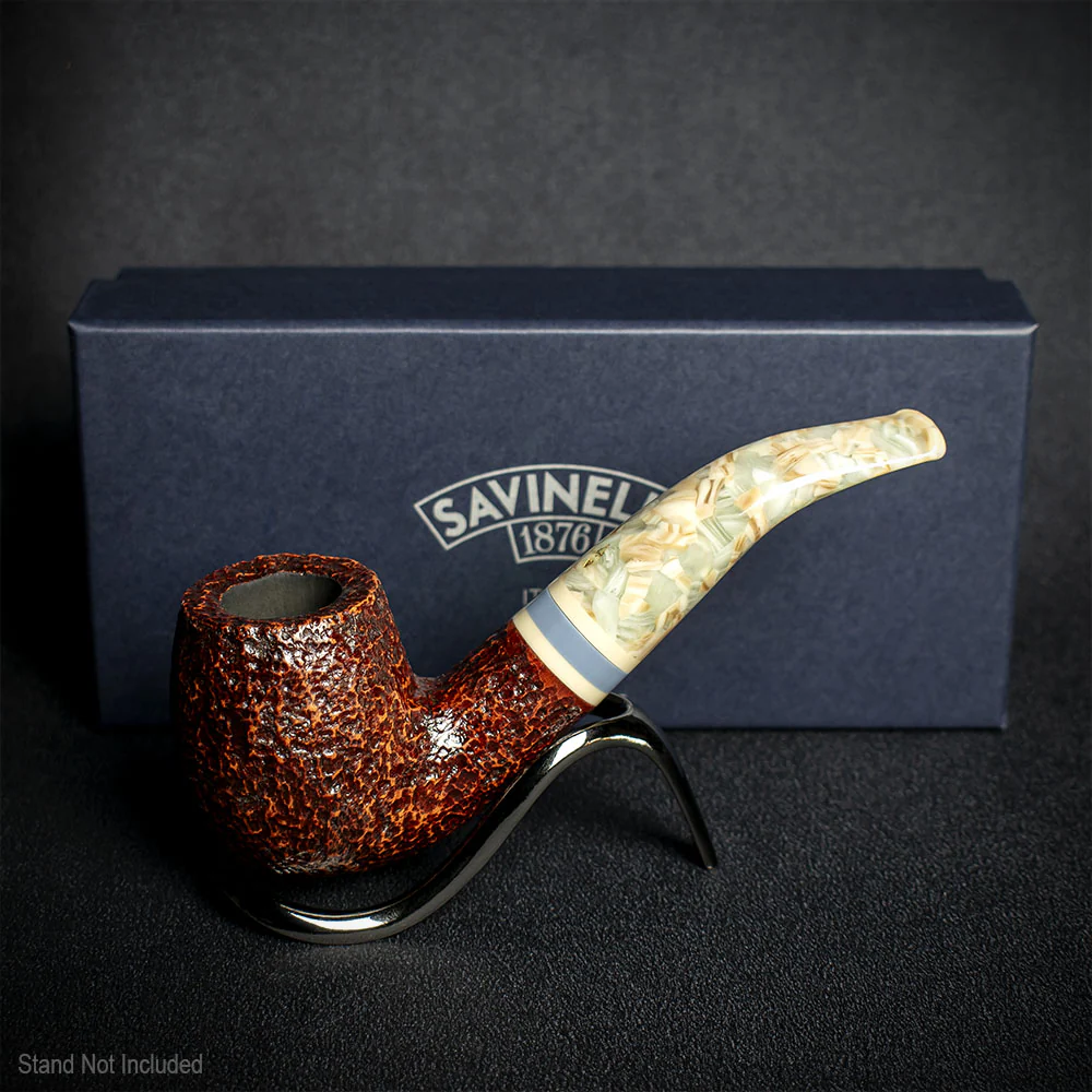 Savinelli Sasso Rusticated 616KS - 6mm Briar Pipe - Image 2