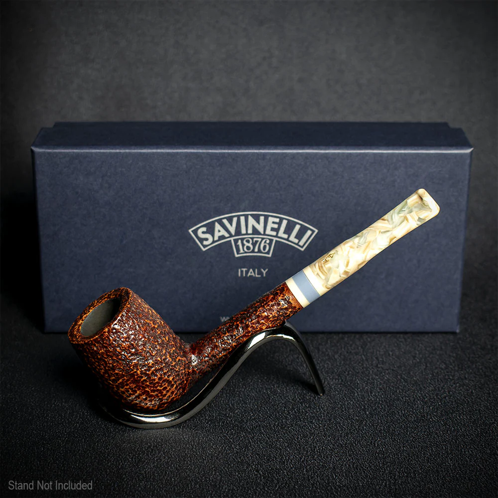 Savinelli Sasso Rusticated 701 - 6mm Briar Pipe - Image 2