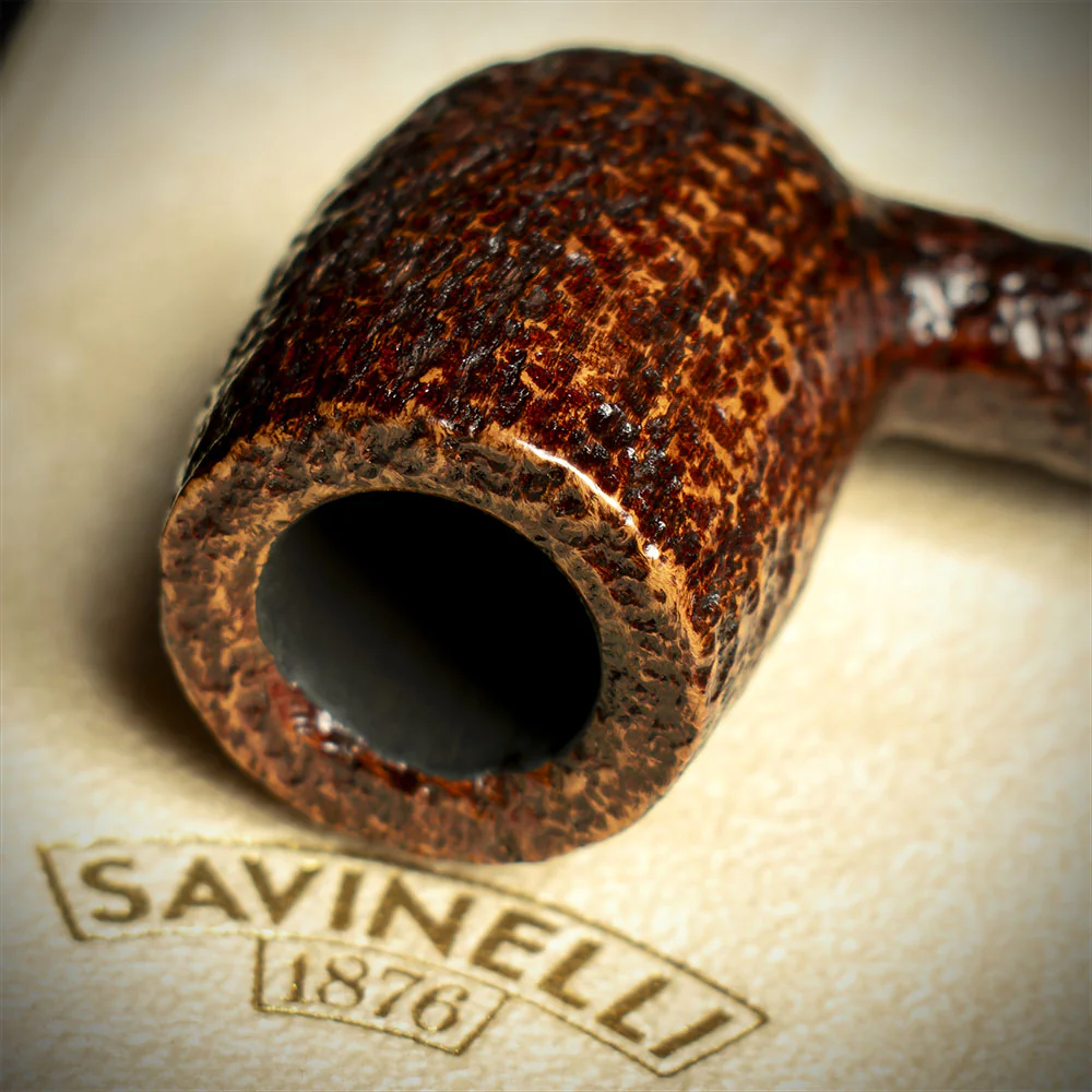 Savinelli Sasso Rusticated 701 - 6mm Briar Pipe - Image 5