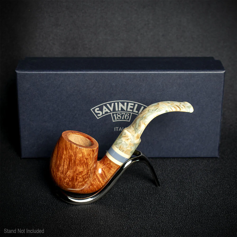 Savinelli Sasso Smooth 614 - 6mm Briar Pipe - Image 2