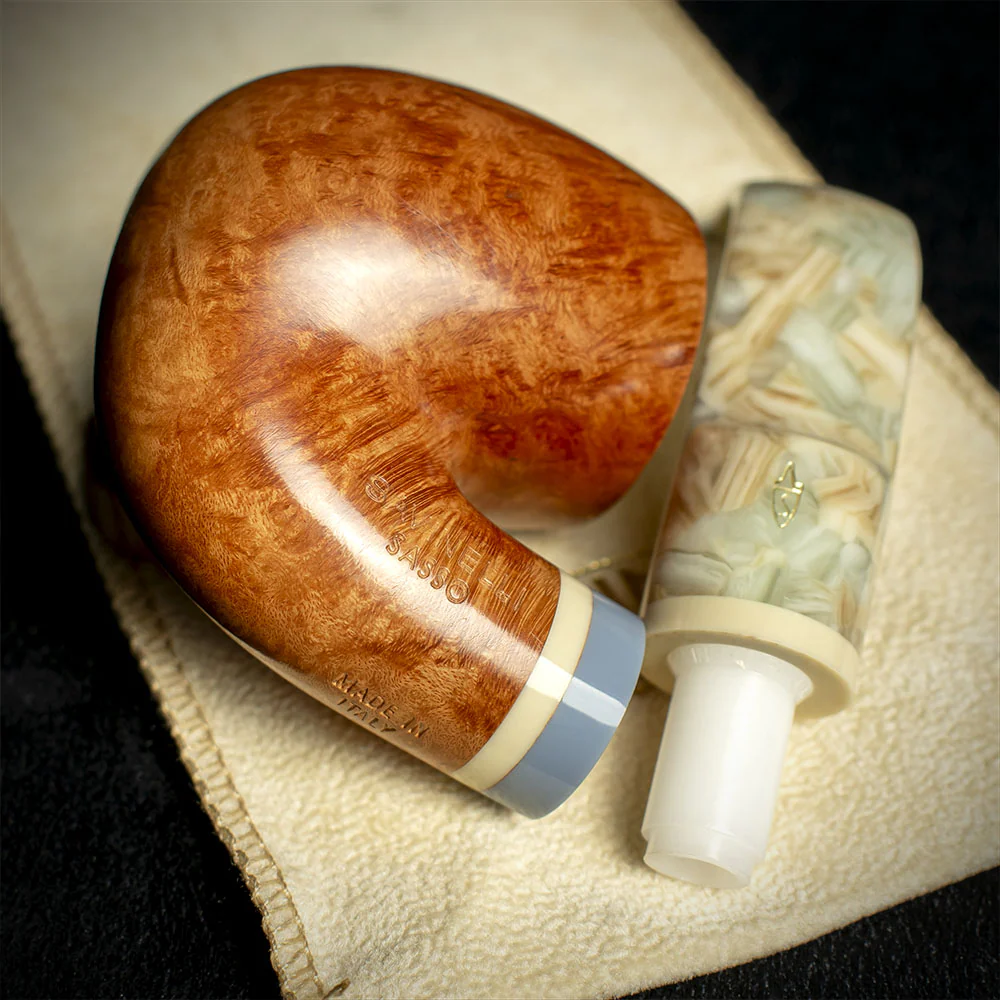 Savinelli Sasso Smooth 614 - 6mm Briar Pipe - Image 4