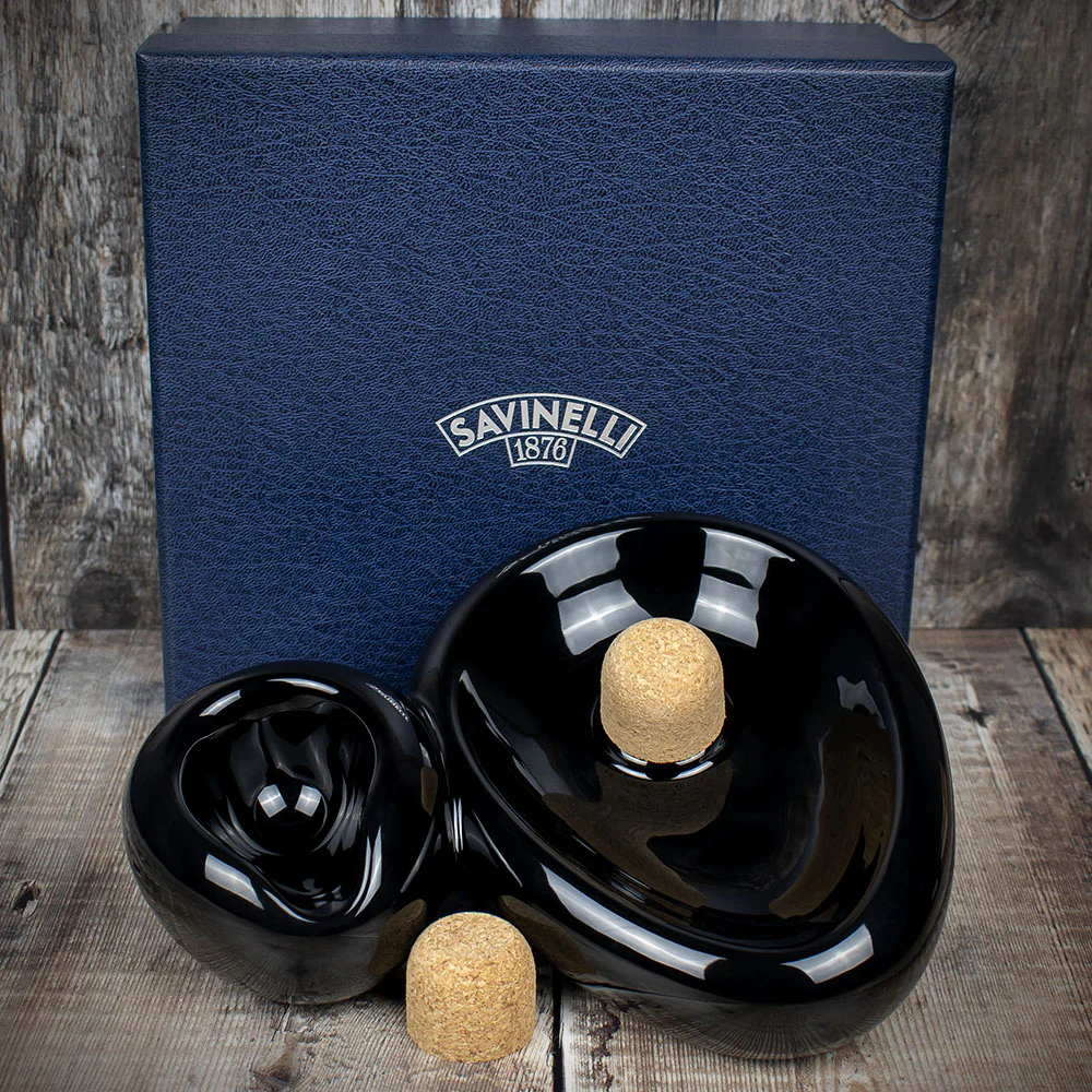 Savinelli Sidecar Pipe Smokers Ashtray/Rest Black