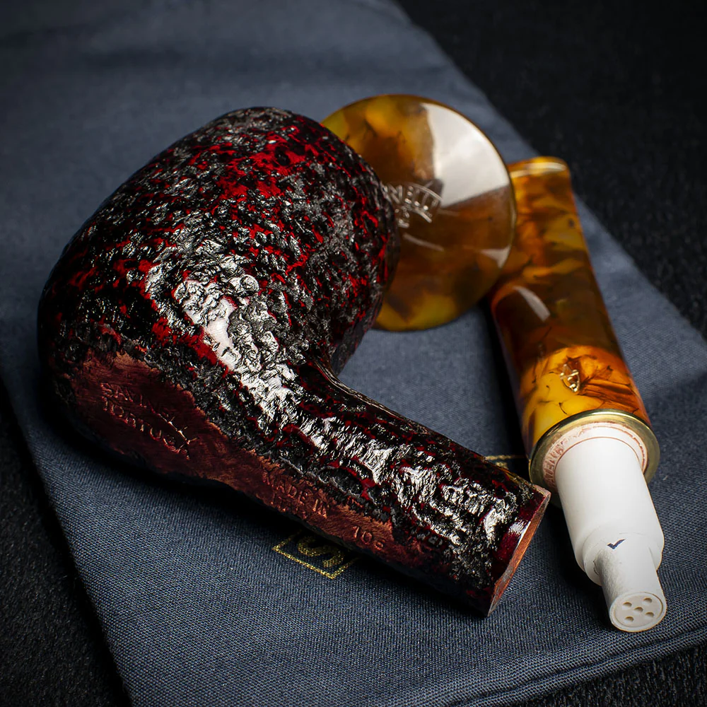 Savinelli Tortuga Rustic Shape No.106 - 6mm Briar Pipe - Image 4