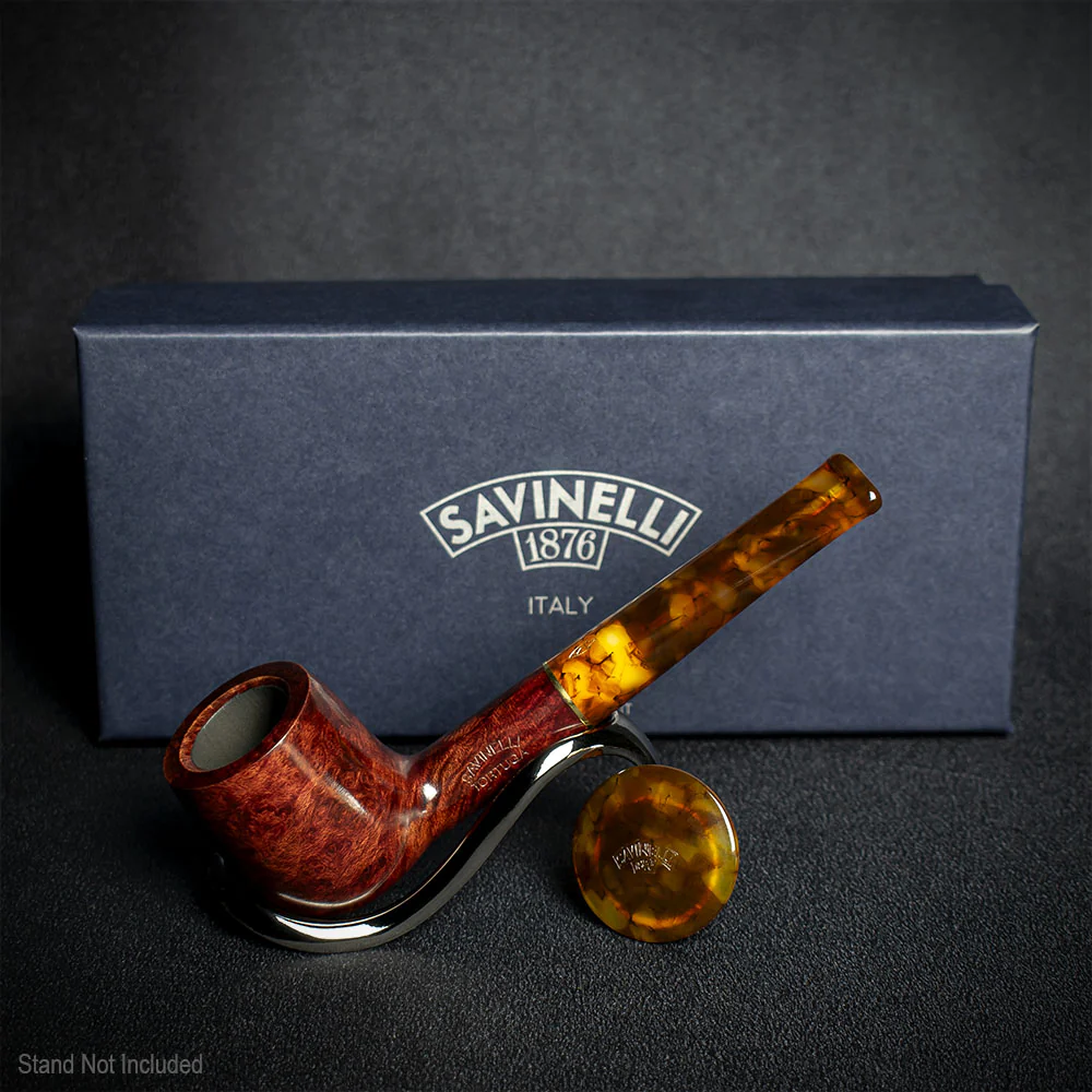 Savinelli Tortuga Smooth Shape No. 106 - 6mm Briar Pipe - Image 2