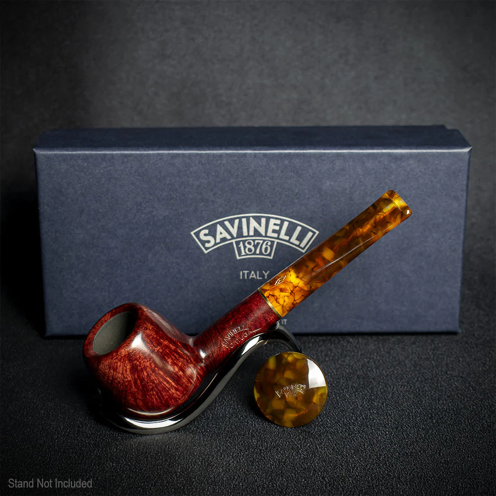 Savinelli Tortuga Smooth Shape No. 207 - 6mm Briar Pipe - Image 2