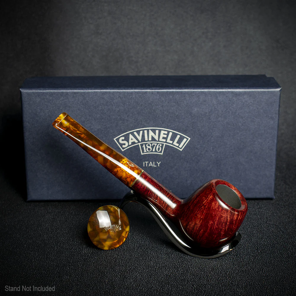 Savinelli Tortuga Smooth Shape No. 207 - 6mm Briar Pipe - Image 3