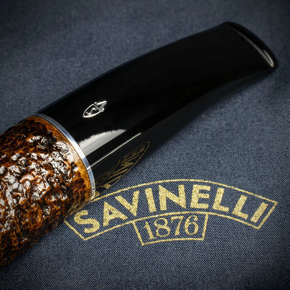 Savinelli Tre Rusticated Briar Pipe - 321 - Image 6