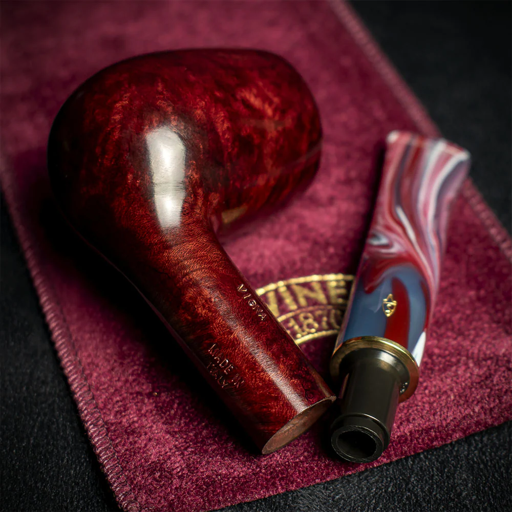 Savinelli Vigna Liscia Marrone 128 - 6mm Briar Pipe - Image 4