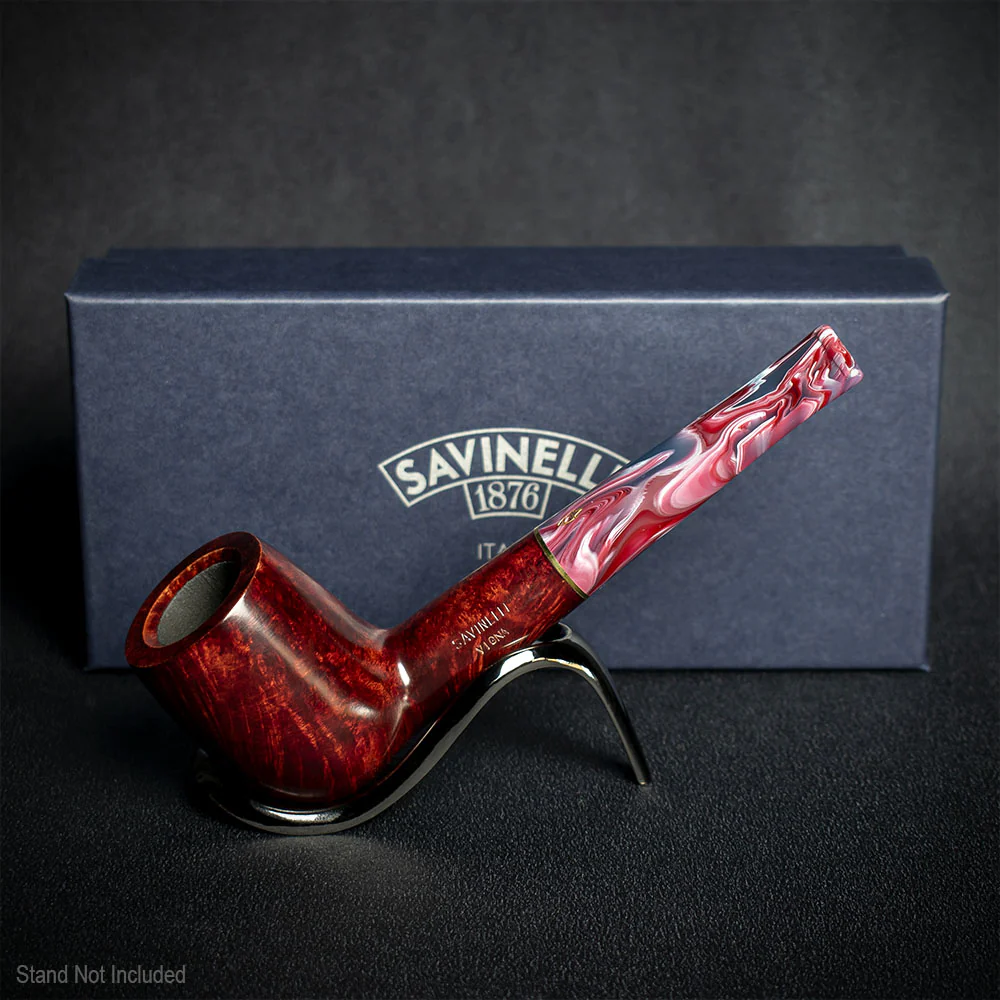 Savinelli Vigna Liscia Marrone 141 - 6mm Briar Pipe - Image 2