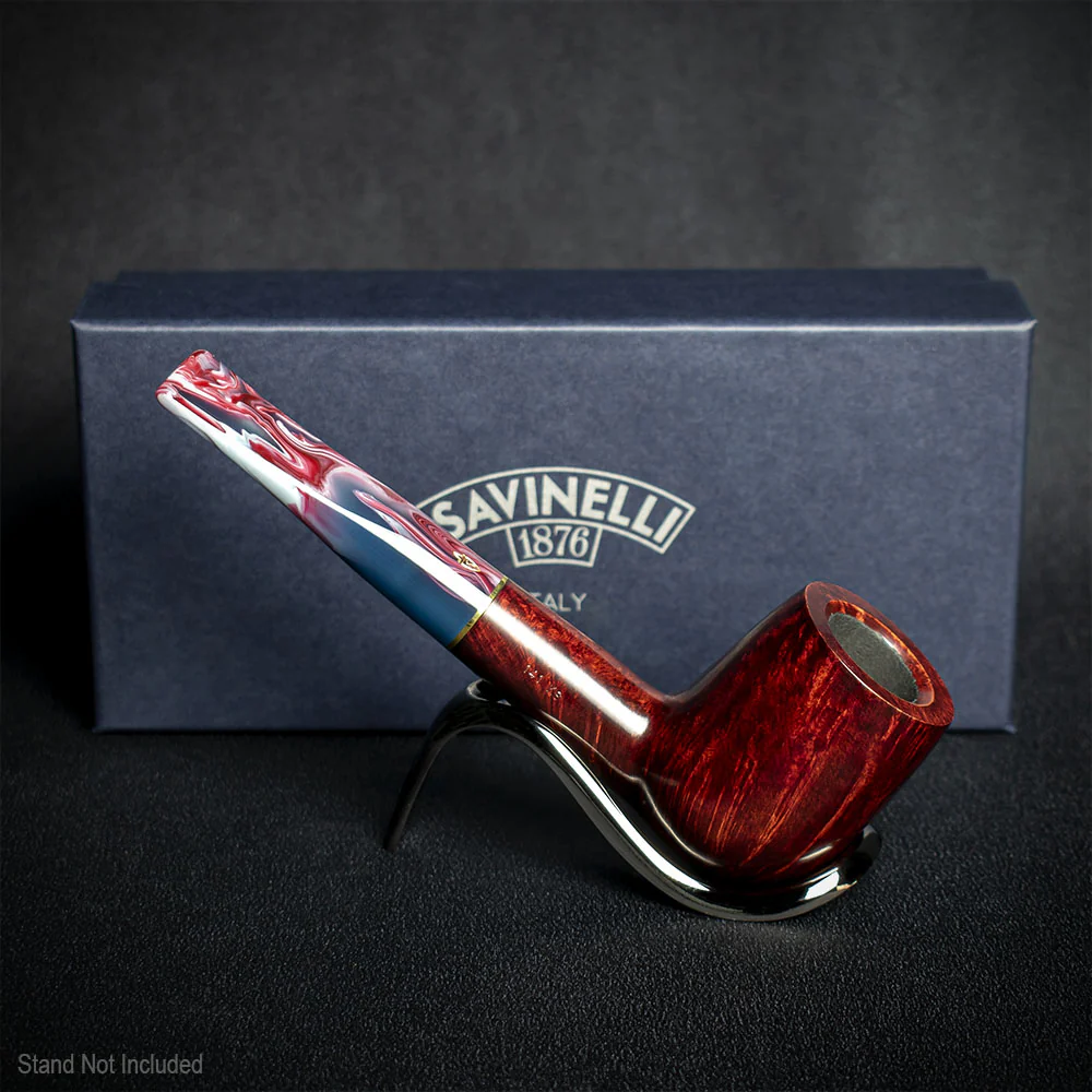 Savinelli Vigna Liscia Marrone 141 - 6mm Briar Pipe - Image 3