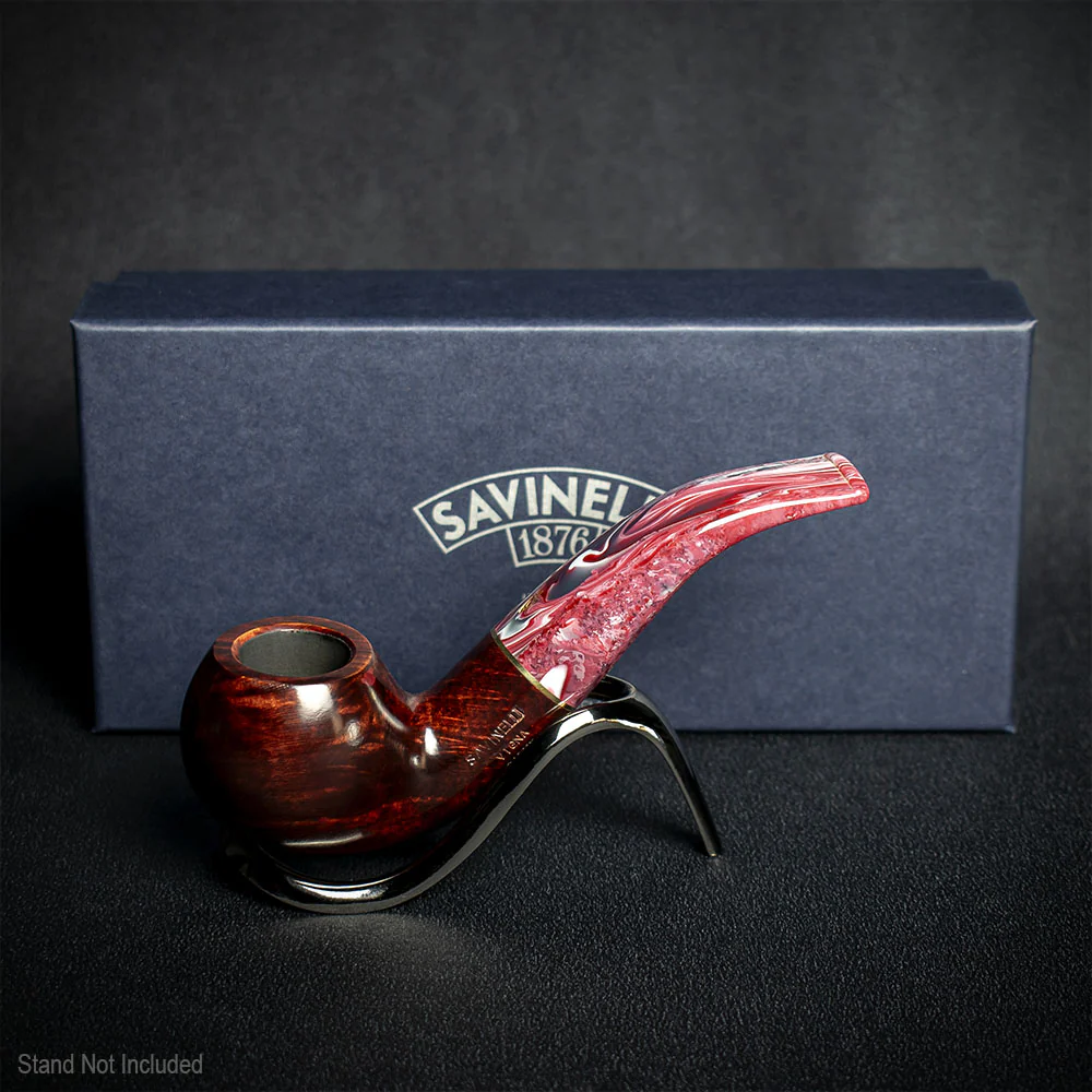 Savinelli Vigna Liscia Marrone 642 - 6mm Briar Pipe - Image 2