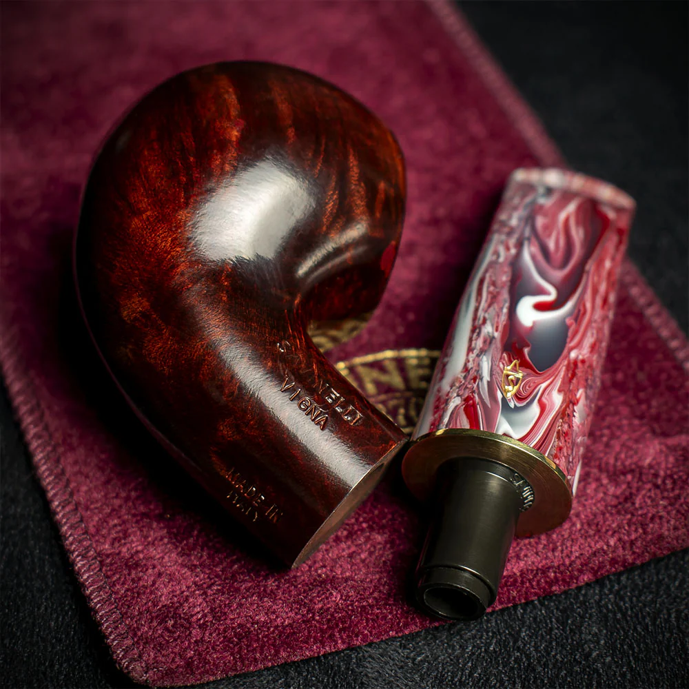 Savinelli Vigna Liscia Marrone 642 - 6mm Briar Pipe - Image 4