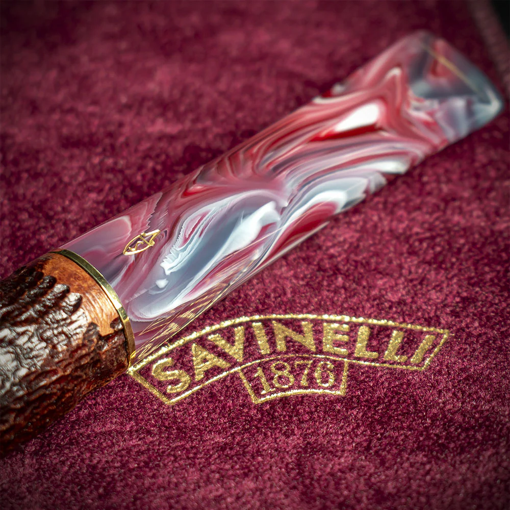 Savinelli Vigna Rusticata Bordeaux 141 - 6mm Briar Pipe - Image 6