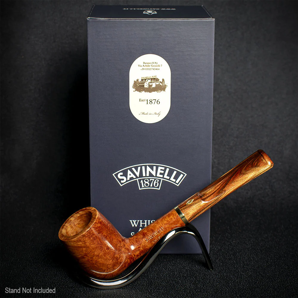 Savinelli Whiskey Natural Smooth 110 - 6mm Briar Pipe - Image 2