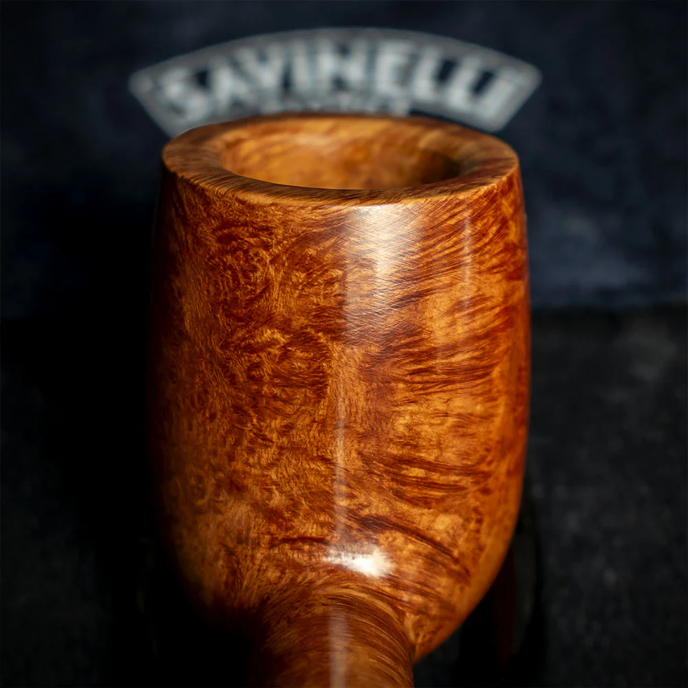 Savinelli Whiskey Natural Smooth 110 - 6mm Briar Pipe - Image 7