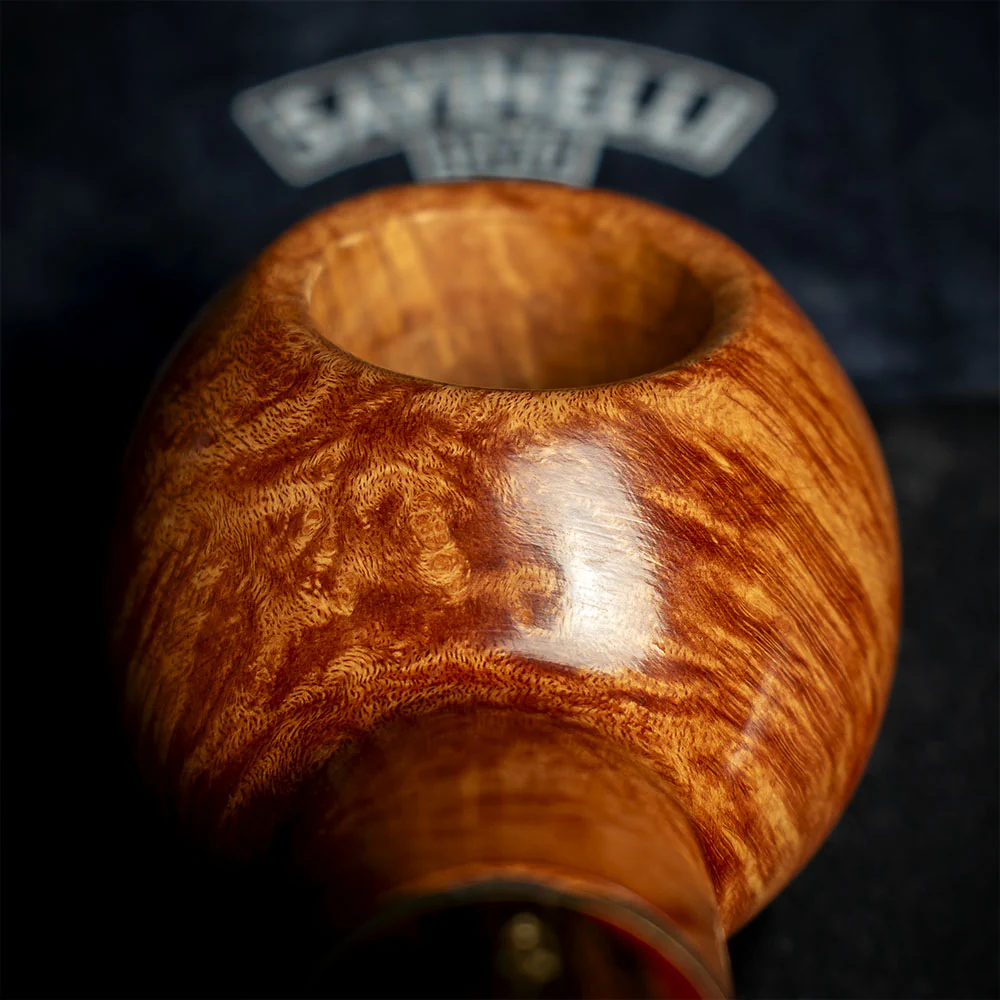 Savinelli Whiskey Natural Smooth 320 - 6mm Briar Pipe - Image 5