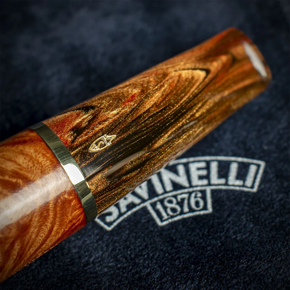 Savinelli Whiskey Natural Smooth 320 - 6mm Briar Pipe - Image 6