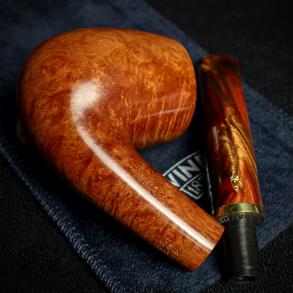Savinelli Whiskey Natural Smooth 606 - 6mm Briar Pipe - Image 4