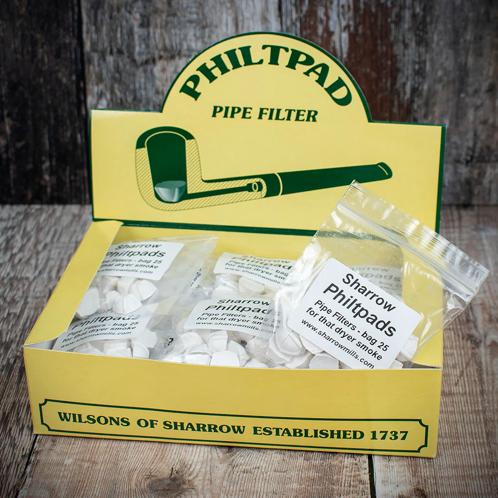 Sharrow Philtpads White Chalk Pipe Filters - Bag of 25 - Image 2