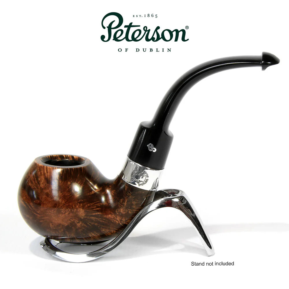 Peterson of Dublin Sherlock Holmes Briar Smoking Pipe - Dark Series Lestrade