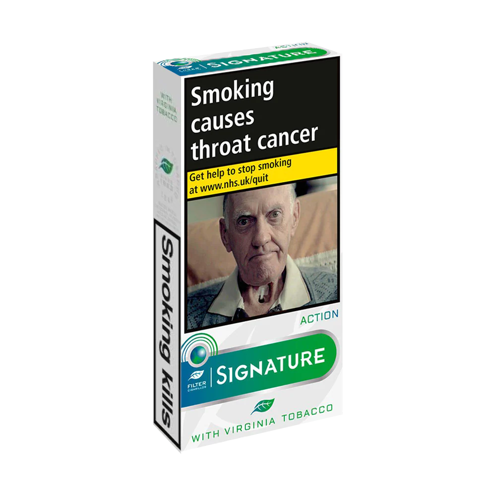 Signature Action Leaf Wrapped Cigarillos (Menthol Filter) - Pack of 10