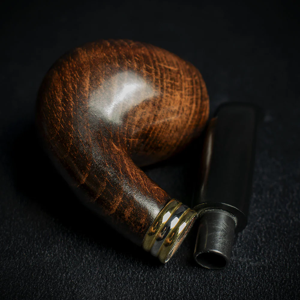 Smoke-King 9mm Brown Beechwood Budget Pipe - Bent - Image 4