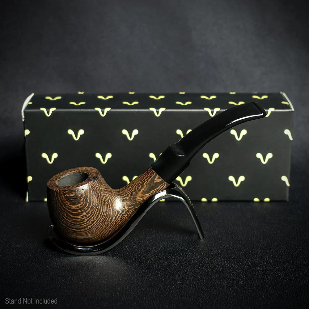 Smoke-King 9mm Brown Wenge Wood Budget Pipe - Bent - Image 2
