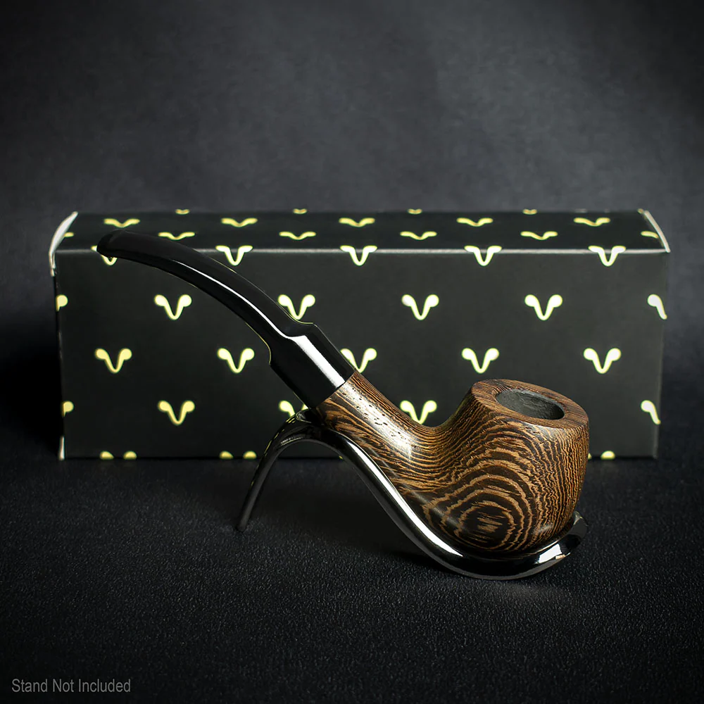 Smoke-King 9mm Brown Wenge Wood Budget Pipe - Bent - Image 3