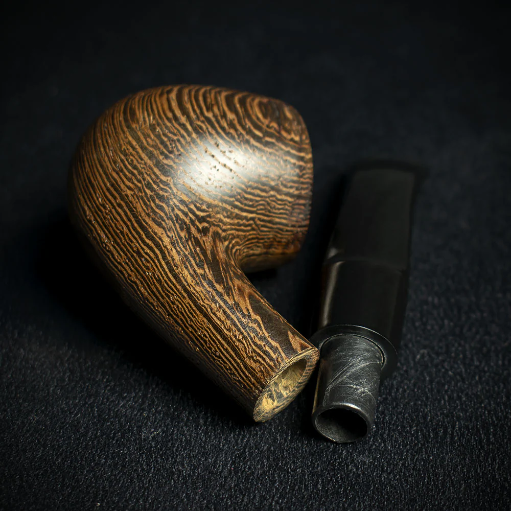 Smoke-King 9mm Brown Wenge Wood Budget Pipe - Bent - Image 4