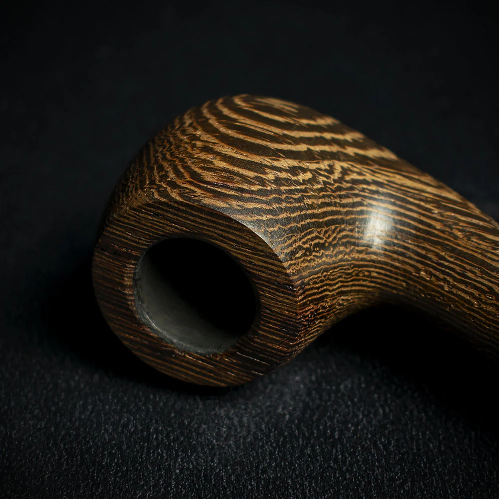 Smoke-King 9mm Brown Wenge Wood Budget Pipe - Bent - Image 5