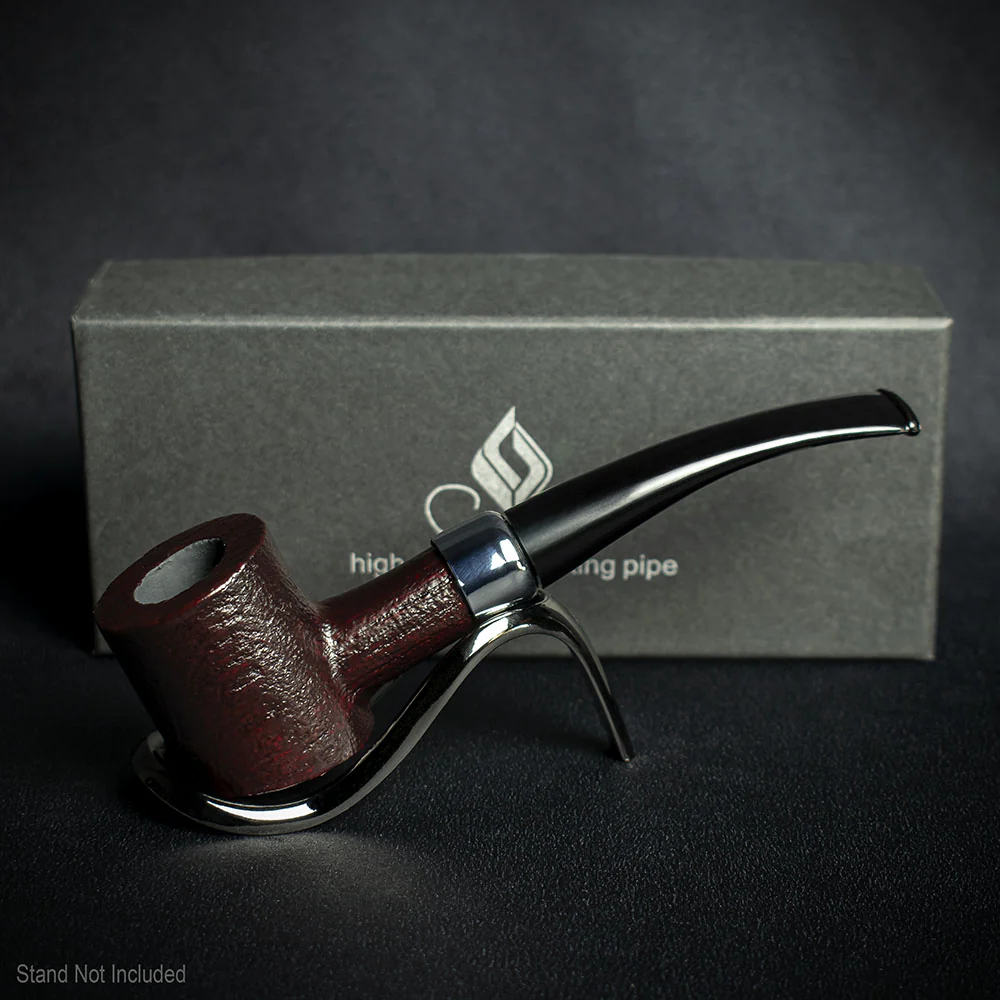 Smoke-King 9mm Rosewood Budget Pipe - Curved Rustic - Image 2