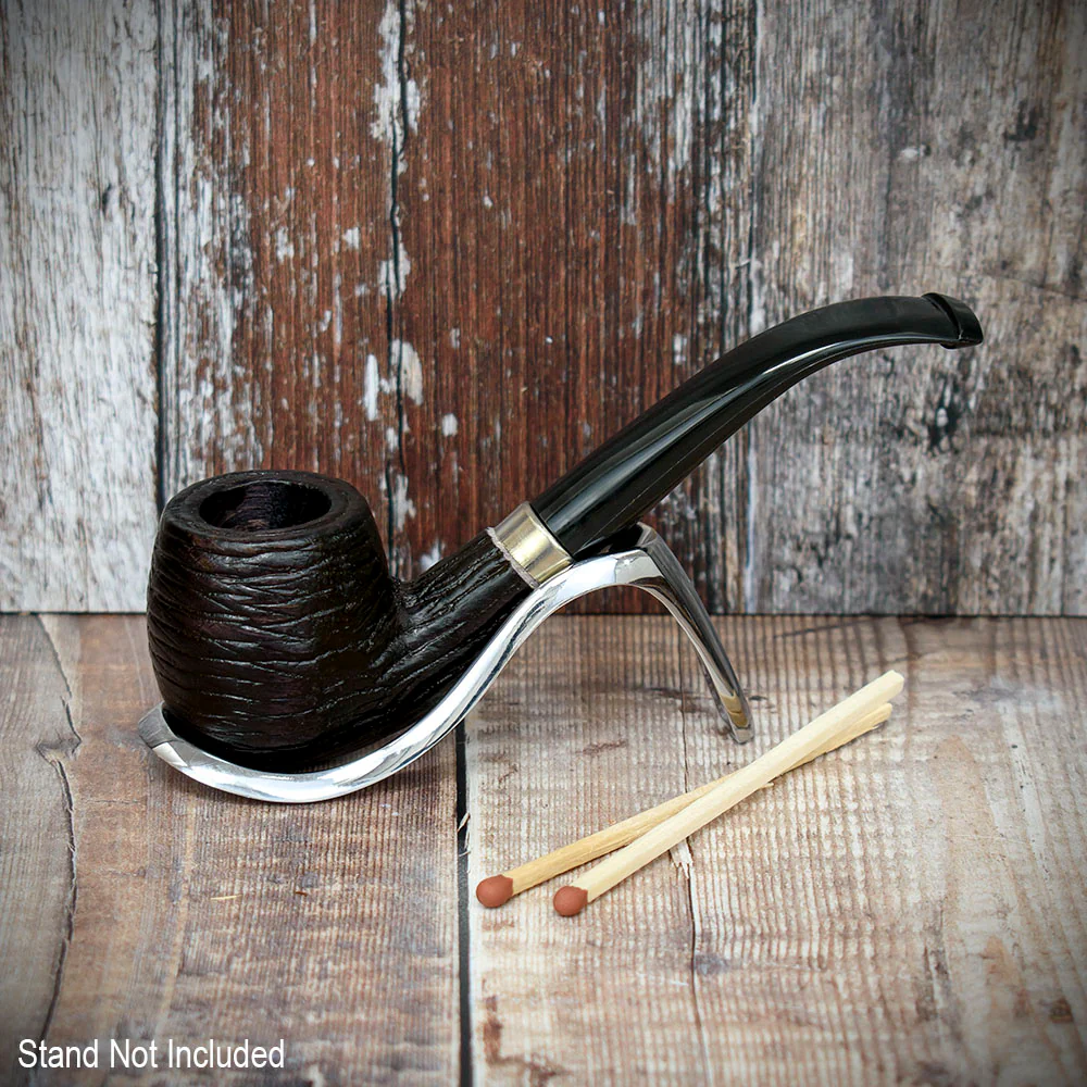 Smoke-King Beechwood Pipe Bent Rustic - Image 2