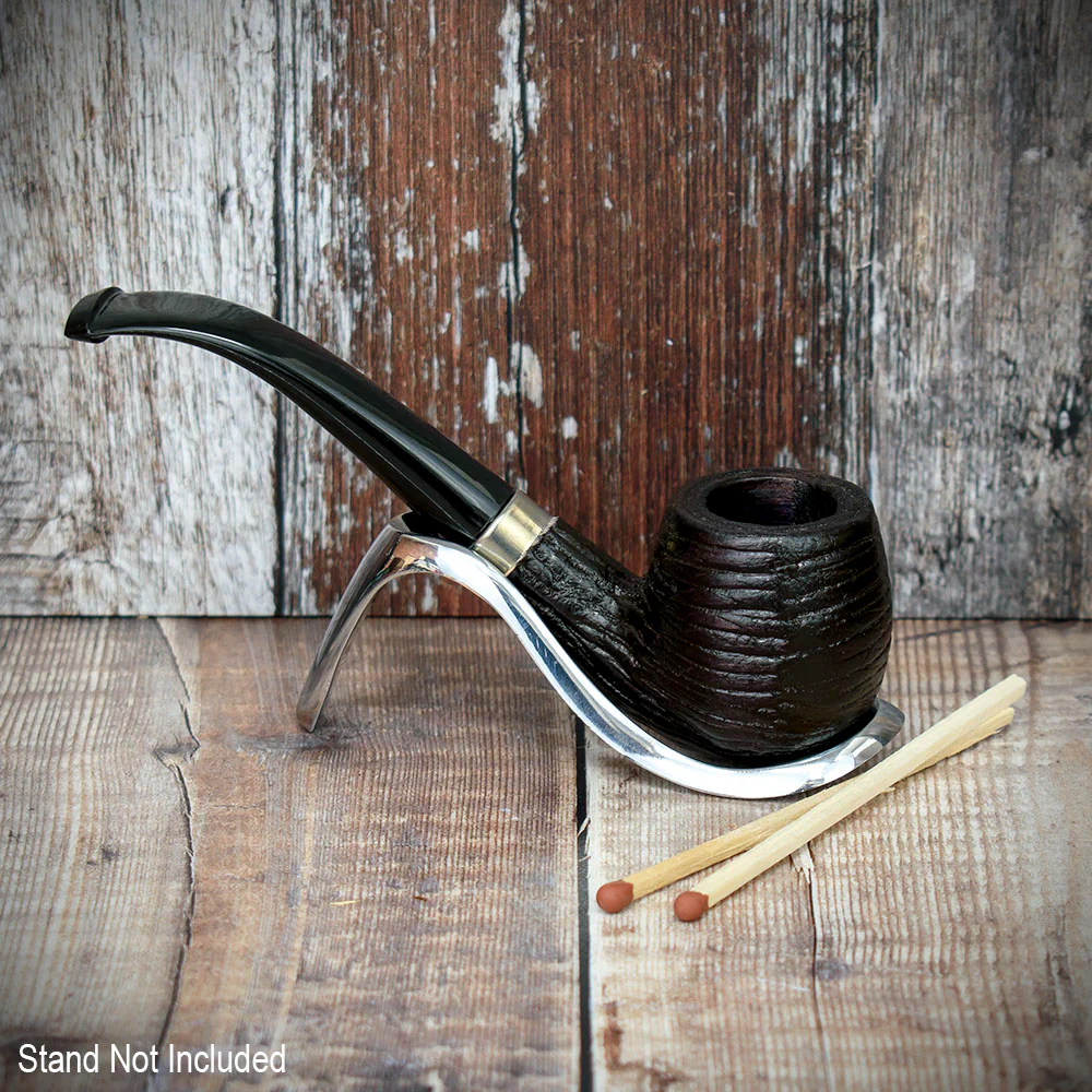 Smoke-King Beechwood Pipe Bent Rustic - Image 3