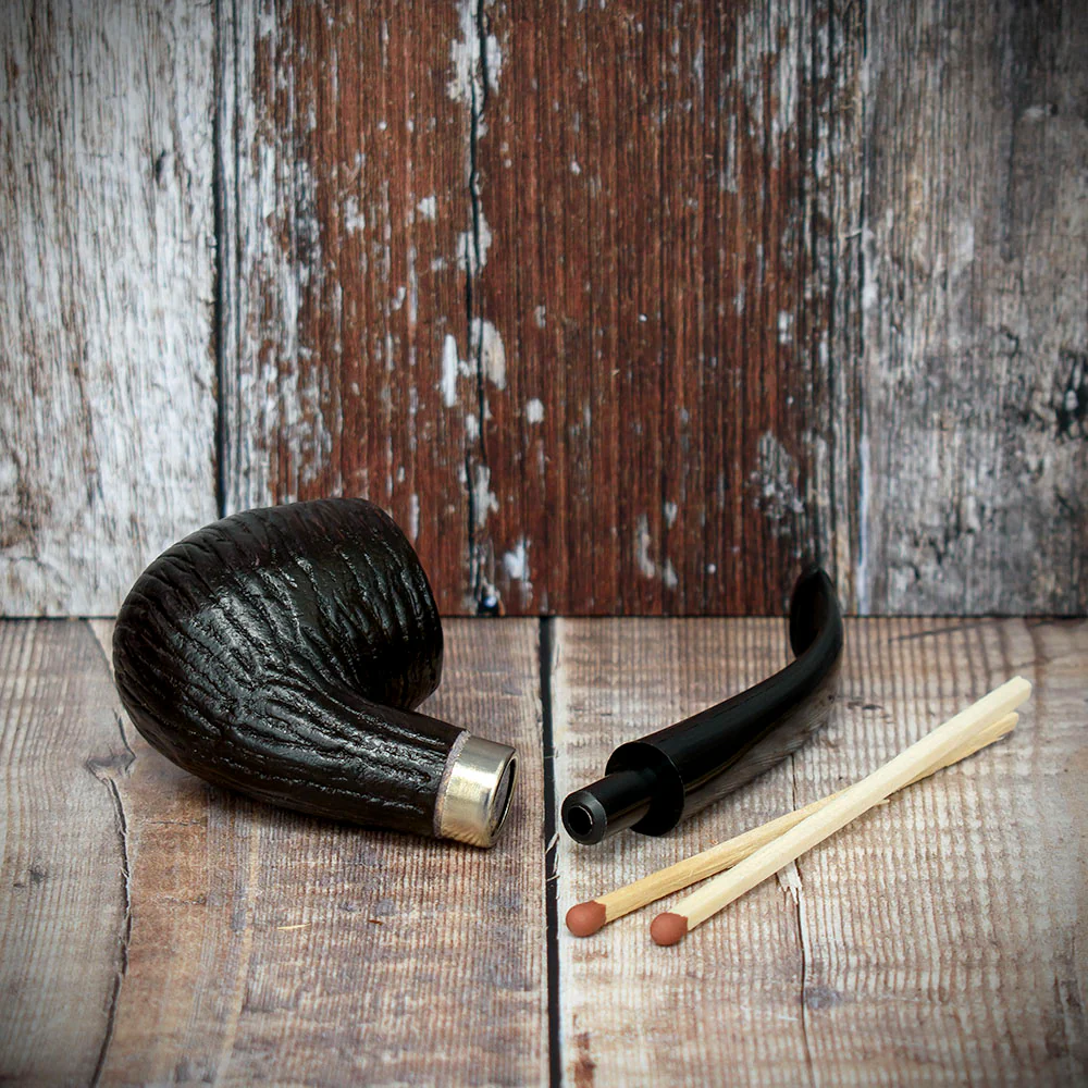 Smoke-King Beechwood Pipe Bent Rustic - Image 4