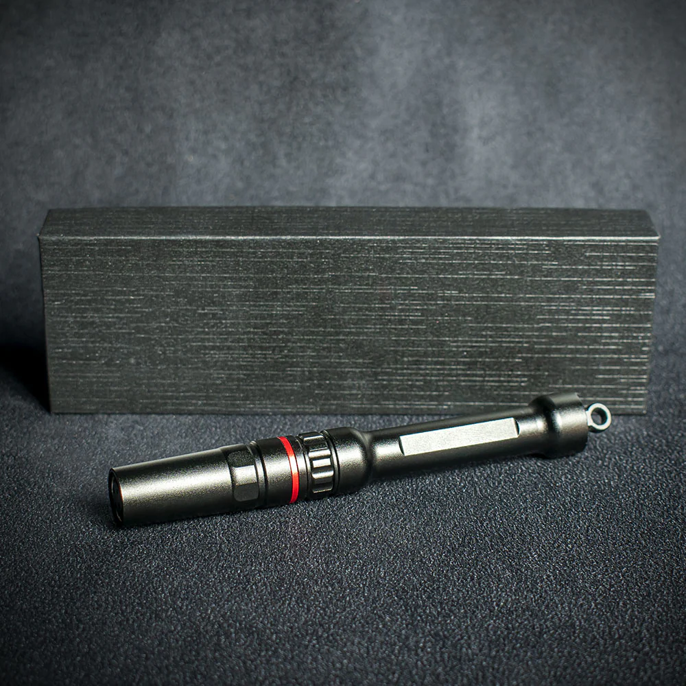 Matte Black Metal Cigar Drill Spike Nubber & Double Punch - Draw Enhancer Tool