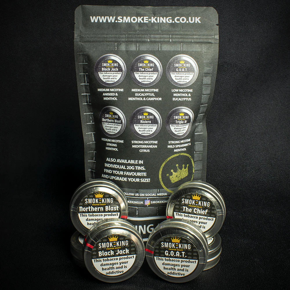 Smoke-King Proper Snuff - 6 Tin Sample Pack - Image 2