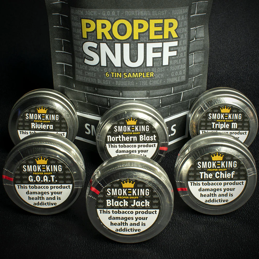 Smoke-King Proper Snuff - 6 Tin Sample Pack - Image 3
