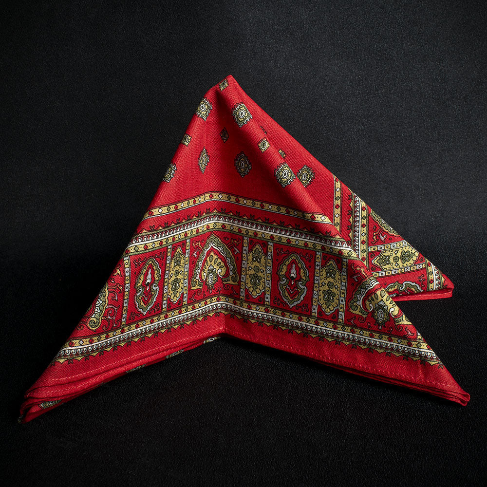 Snuff Handkerchief - Red Diamond Paisley - Image 2