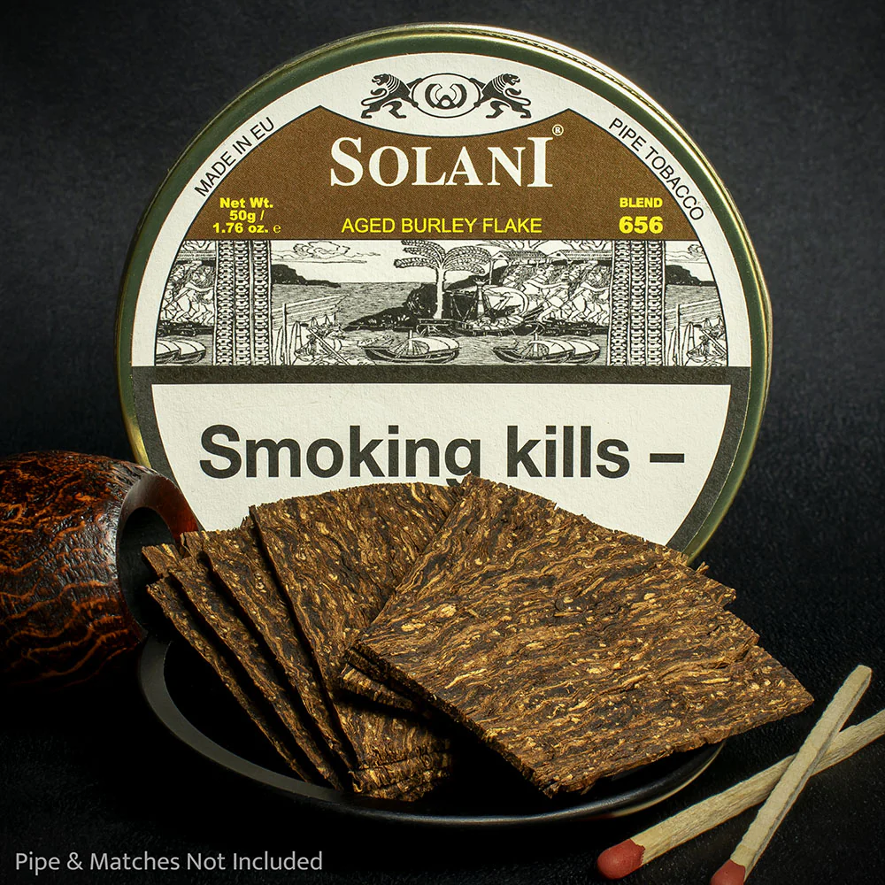 Solani 656 Aged Burley Flake Pipe Tobacco - 50g Tin