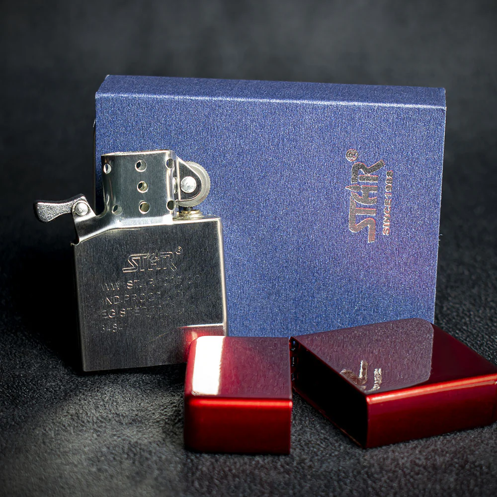 Star Petrol Lighter - Red Ice - Image 4