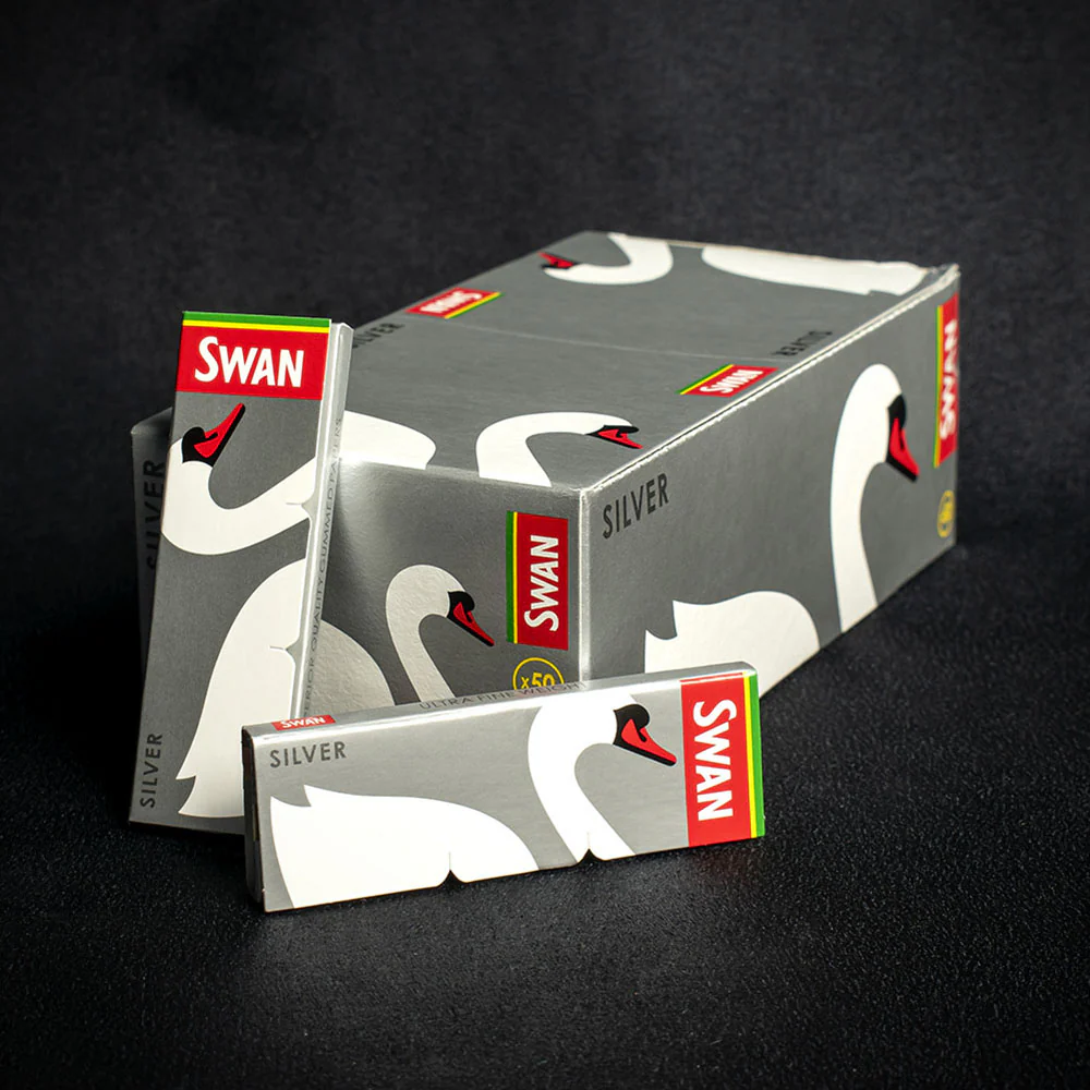 Swan Rolling Papers Regular Silver - 5 Packs - Image 4