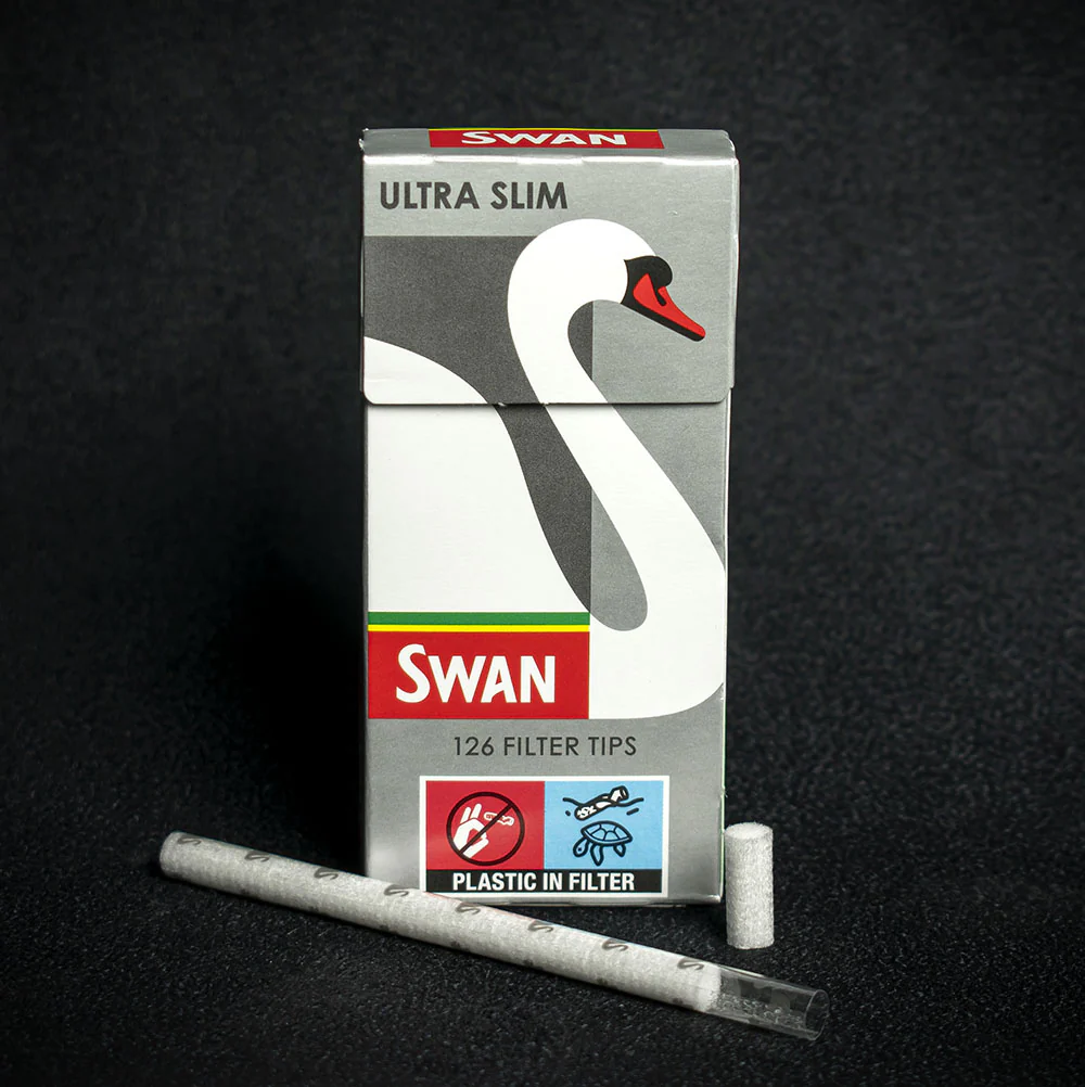 Swan Ultra Slim Silver Filter Tips - 126