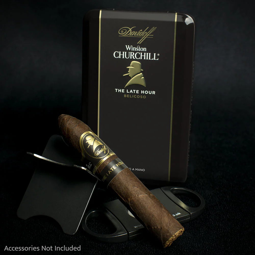 Davidoff Winston Churchill The Late Hour Belicosos Cigars - Tin of 4 - Image 2