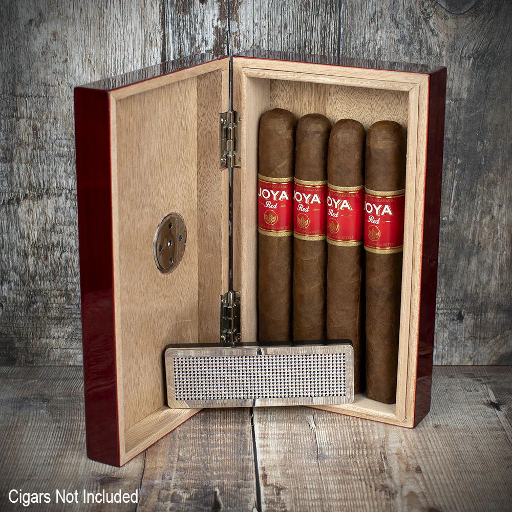 Travel/Desktop Humidor Piano Finish - 4 Cigars Capacity - Image 3