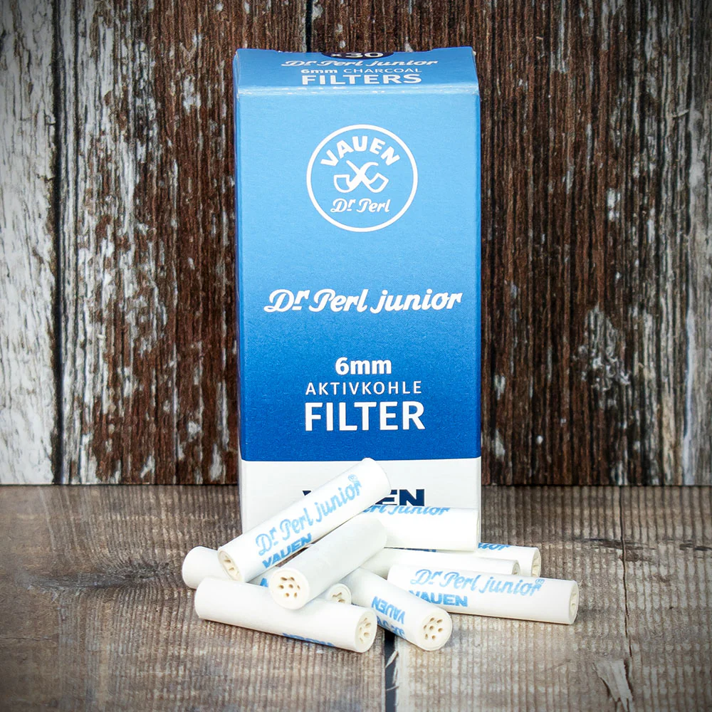 Vauen Dr Perl Activated Charcoal 6mm Pipe Filters (Pack of 30)