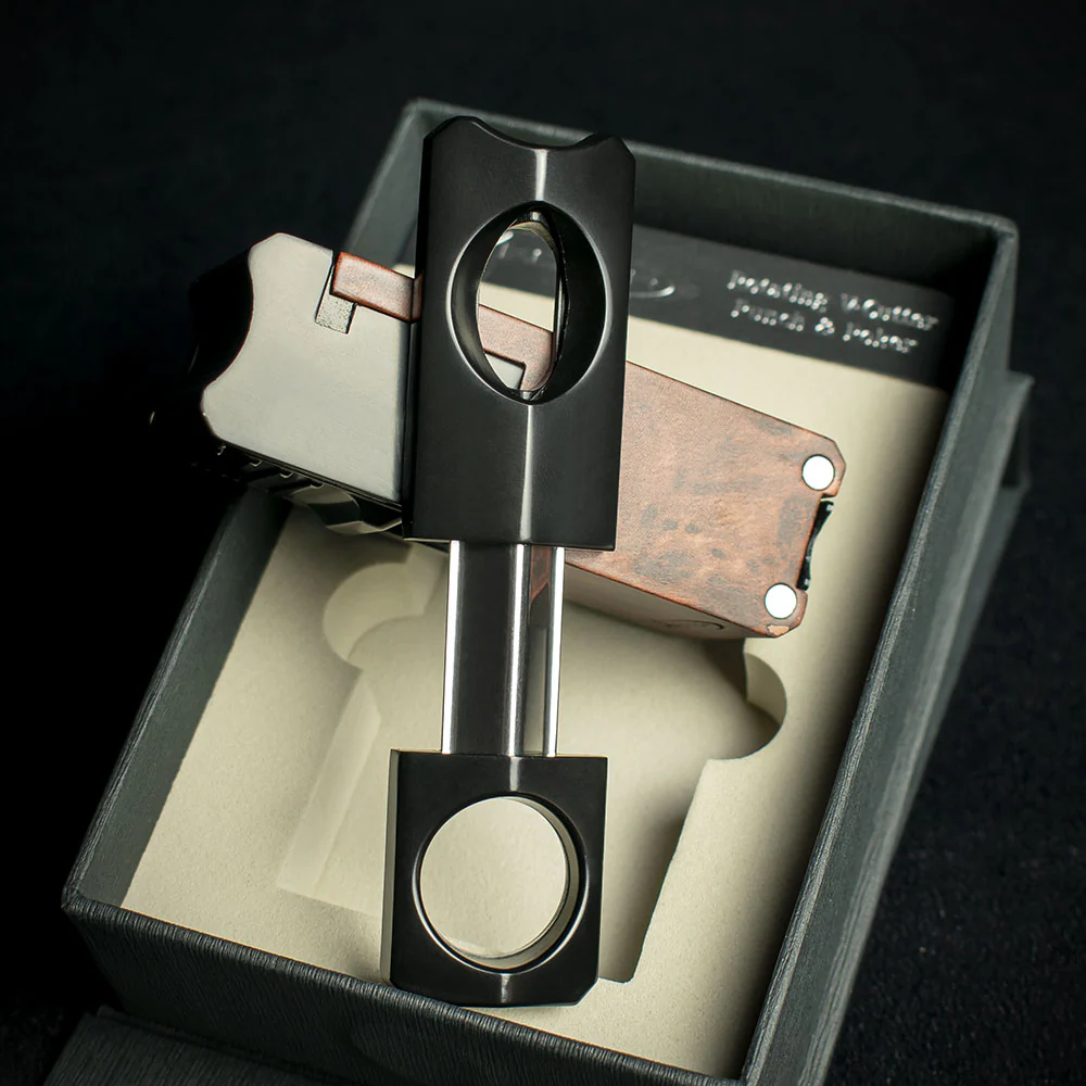 Vector Thor Single Flame with V-cutter - Mahogany Marble - Image 3